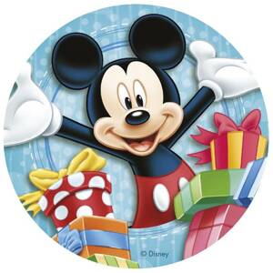 Fondánový list na tortu Mickey a darčeky - Dekora