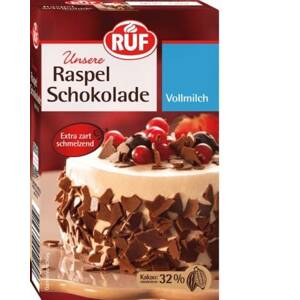 Čokoládové kúsky mliečne 32 % kakaa 100 g - RUF