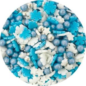 Cukrový mix modro-biely (50 g) - dortis