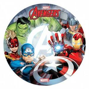Jedlý papier na tortu Avengers - Marvel 20 cm - Dekora