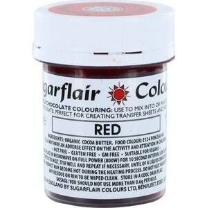 Farba do čokolády na báze kakaového masla Sugarflair Red (35 g) C302 dortis - Sugarflair