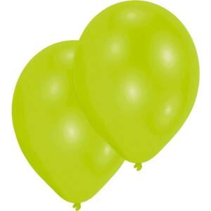 Latexové balóniky limetkovo zelené 10 ks 27,5 cm