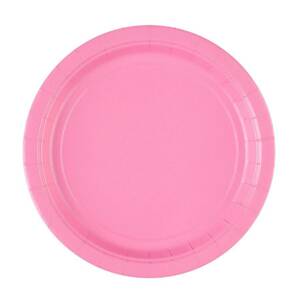 Papierový tanier 8 ks ružový  22,8 cm - Amscan