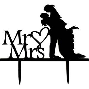 Zapichovací plastová dekorace Mr & Mrs