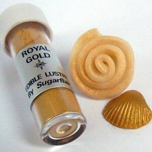 Jedlá prachová perleťová barva Sugarflair (2 g) Royal Gold