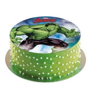 Jedlý papier na tortu Hulk 20 cm - Dekora