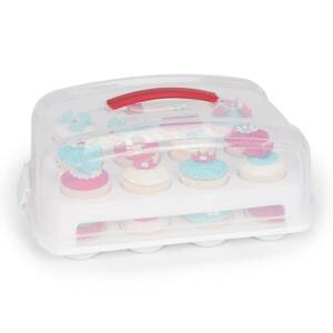 Plastový box na 24 kusov cupcakov 39 cm - Patisse