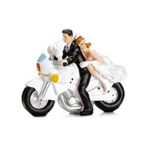 Svadobná figúrka motorkár 11,5 cm - PartyDeco