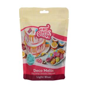 Ľahko rozpustná poleva v šošovkách 250 g Svetlomodrá - FunCakes