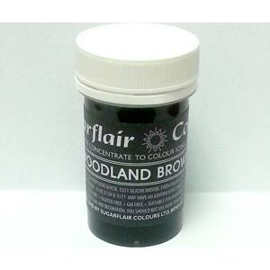 Pastelová gelová barva Sugarflair (25 g) Woodland Brown