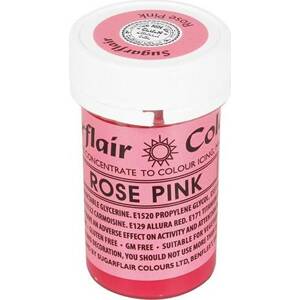 Sugarflair gélová farba (25 g) Rose Pink A147 dortis - Sugarflair