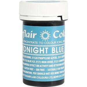 Sugarflair gélová farba (25 g) Midnight Blue A150 dortis - Sugarflair