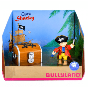 Postavička piráta s tortou s pokladom Kapitán Shary - Bullyland
