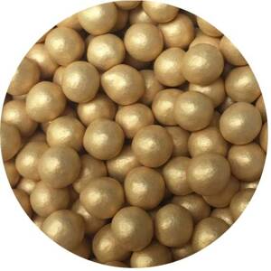 Zdobení čokoládové perličky malé zlaté 70g