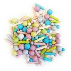 Cukrové zdobení Sherbet Fizz pastelové tyčinky a perličky 100g