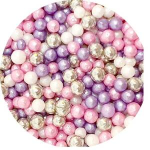 Cukrové perličky Weinkle ice pink 80g