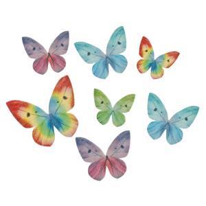 Motýli z potravinárskeho papiera 3-6cm 40g 87ks - Dekora
