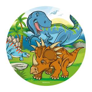 Jedlý papier 20 cm dinosaury - Dekora
