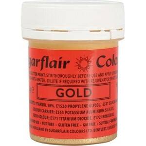 Tekutá glitterová barva Sugarflair (35 g) Gold