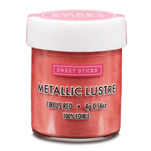 Metalická prášková farba Circus Red 4g - Sweet Sticks