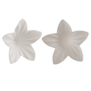 Biele jedlé papierové kvety 400ks 2cm - Dekora