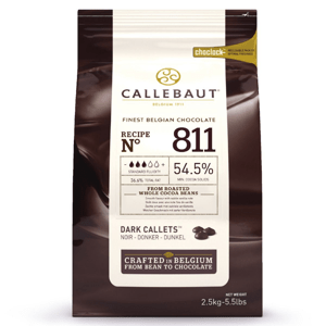 Callebaut Čokoláda horká 54,5% 2,5kg