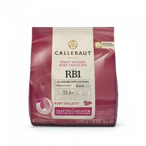 Callebaut Čokoláda ruby 33,6% 400g