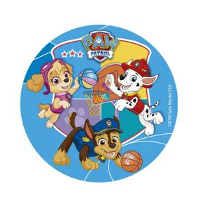 Fondánová papierová basketbalová lopta 15,5 cm - Dekora