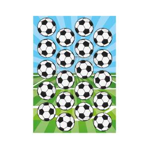 Fondánový papier preddierkovaný na futbalové koláčiky - Dekora