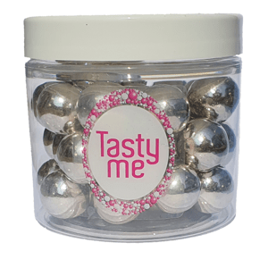 Strieborné čokoládové perly 100g - Tasty Me