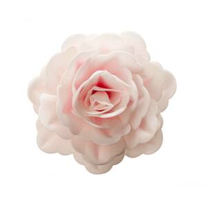 Jedlý cukor obrovská ruža kvet biely ružový jedlý papier 12,5cm - Dekora