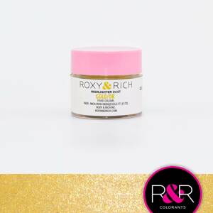 Prášková metalická farba 2,5g Highlighter Gold Royal Gold - Roxy and Rich