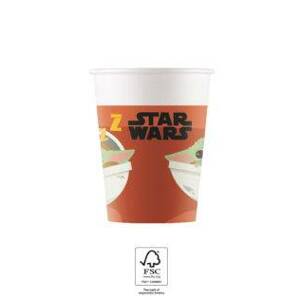 Papierové poháre 200ml 8ks Star Wars Yoda - Procos