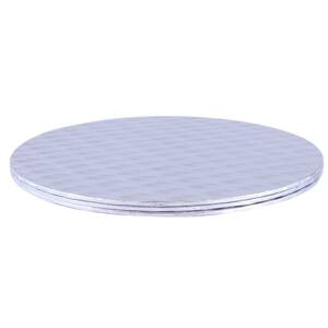 3 stříbrné podložky na dort, 23cm