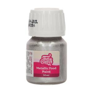 Metalická barva stříbrná 30ml