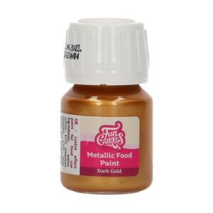 Metalická barva tmavě zlatá 30ml