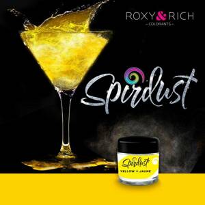 Metalická farba na nápoje Spirdust yellow 1,5g - Roxy and Rich