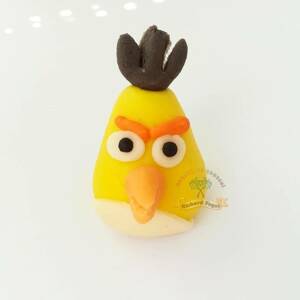 Angry Birds Chuck 4cm tortová figúrka z kokosu - Fagos