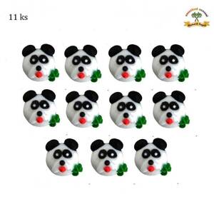 Cukrová dekorácia panda 11ks - Fagos