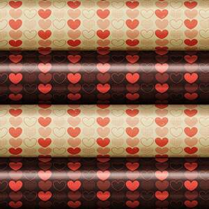 Čokotransferom zafarbené červené srdce 30 x 40 cm - Modecor