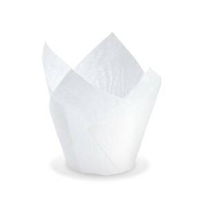 Tulipánový cukrářský košíček bílý 50 x 85mm 100 ks - Wimex