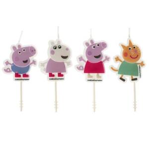 Tortové sviečky Pepa Pig 4ks - Dekora