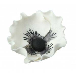 Dekorácia z cukrového maku 6ks8cm biely kvet - Dekor Pol