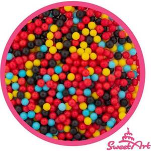 SweetArt cukrové perly Cars mix 5 mm (80 g)