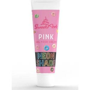 SweetArt gelová barva neonový efekt tuba Pink (30 g)