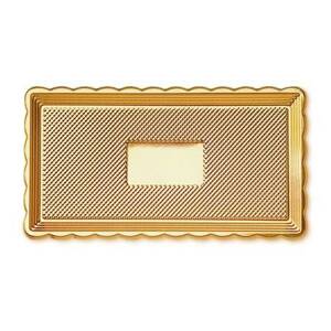 Servírovacia tácka zlatá MEDORO 15 × 35 cm - ALCAS