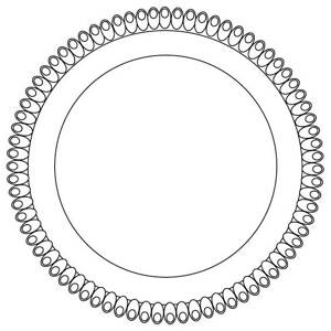 Tácka plastová biela, kruh 34 cm - ALCAS