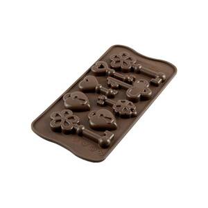 Silikónová forma na čokoládu kľúče