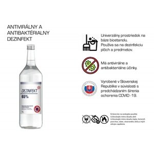 Dezinfekt 65% 1,0l - IBA OSOBNÝ ODBER