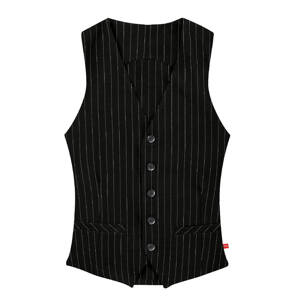 TOMA Čašnícka vesta TOMA - UNISEX - jemné biele pásy XXL